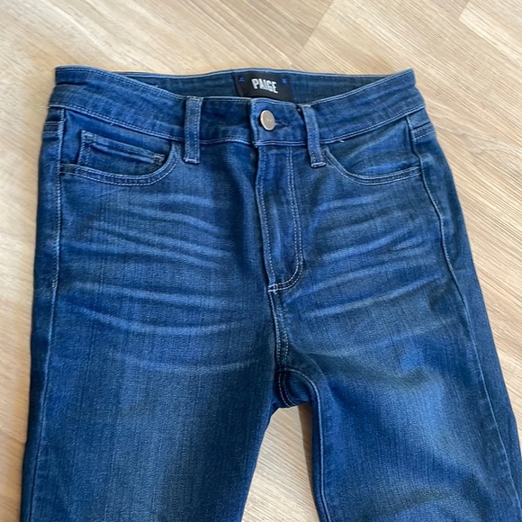 PAIGE “Hoxton Crop” Skinny Jeans. Size 24 - Picture 3 of 9